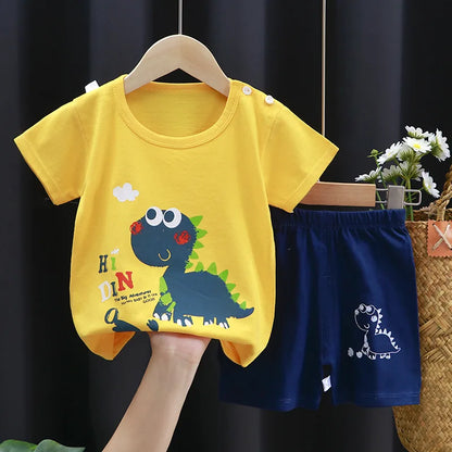 Children's Cotton Set – T-Shirt + Fun Shorts