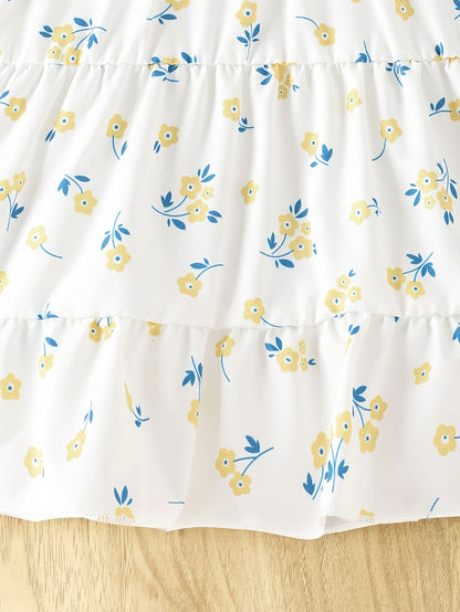 3-Piece Jeans & Floral Dress Set – Fashion Baby