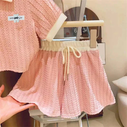 Girls Summer Set – T-Shirt + Casual Pants 2-10 Years