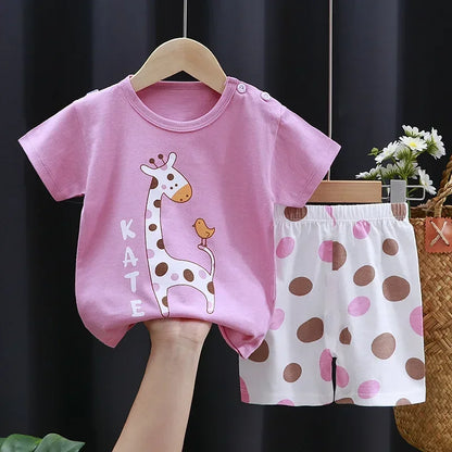 Children's Summer Set – Cotton T-Shirt + Shorts