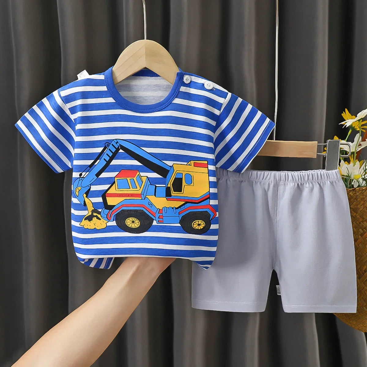 Children's Summer Set – Cotton T-Shirt + Shorts