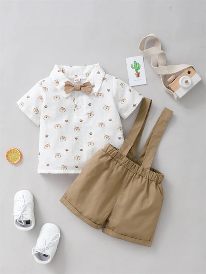 Baby Boy 2-Piece Set – Tiger & Bow 0-2 Years