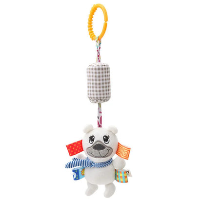 Soft Plush Animal Handbells with Teether for Babies
