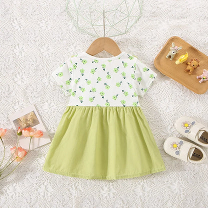 Summer Dress for Girls 0-3 Years Old – Floral Cotton