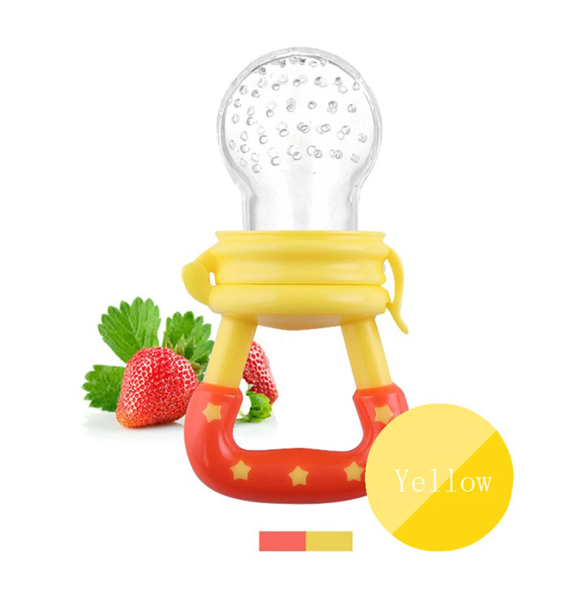 Silicone Teether Feeder – Fruits & Baby Food
