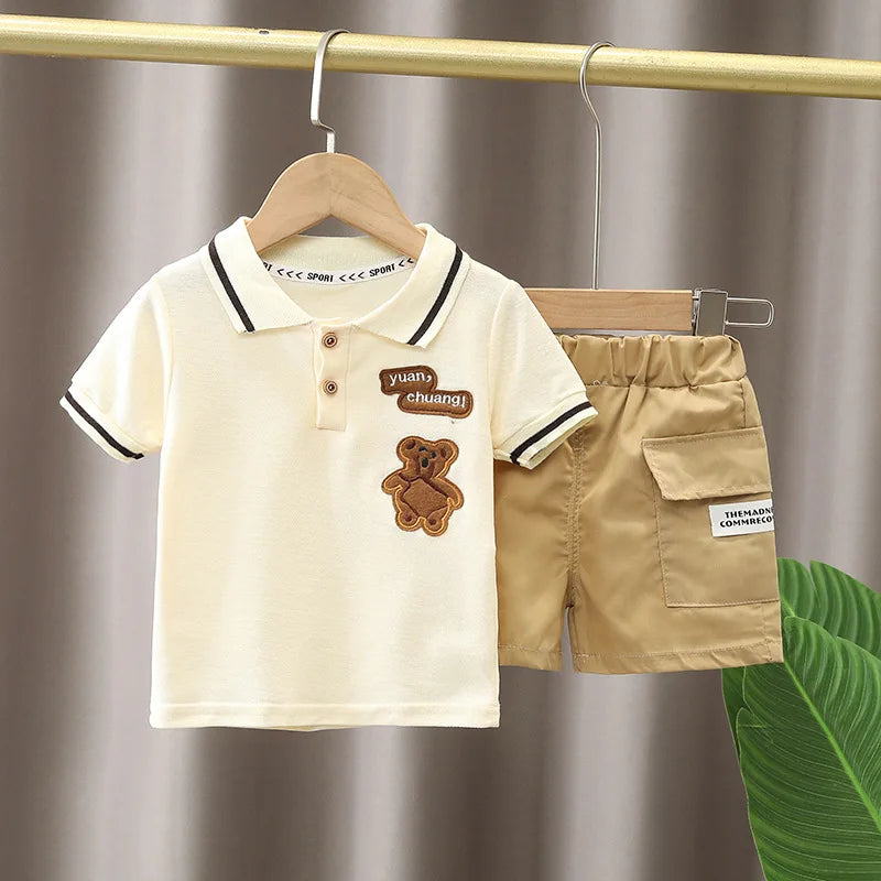 Boy's Summer Set – T-Shirt + Cute Shorts