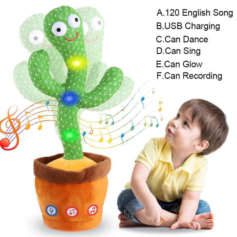 Interactive Dancing Cactus Toy for Kids