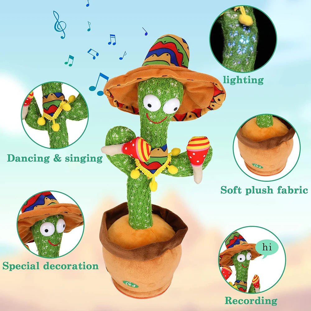 Interactive Dancing Cactus Toy for Kids