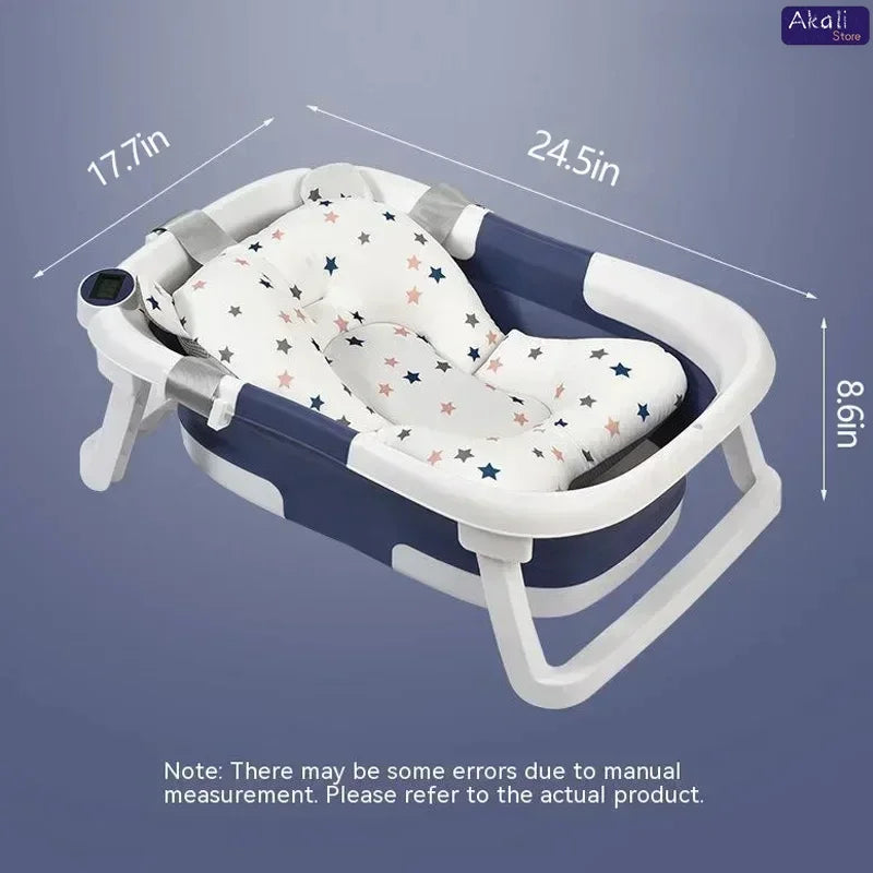 Foldable Baby Bath with Real-time Temperature Display