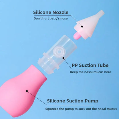 Silicone Baby Nasal Aspirator – Gentle and Safe