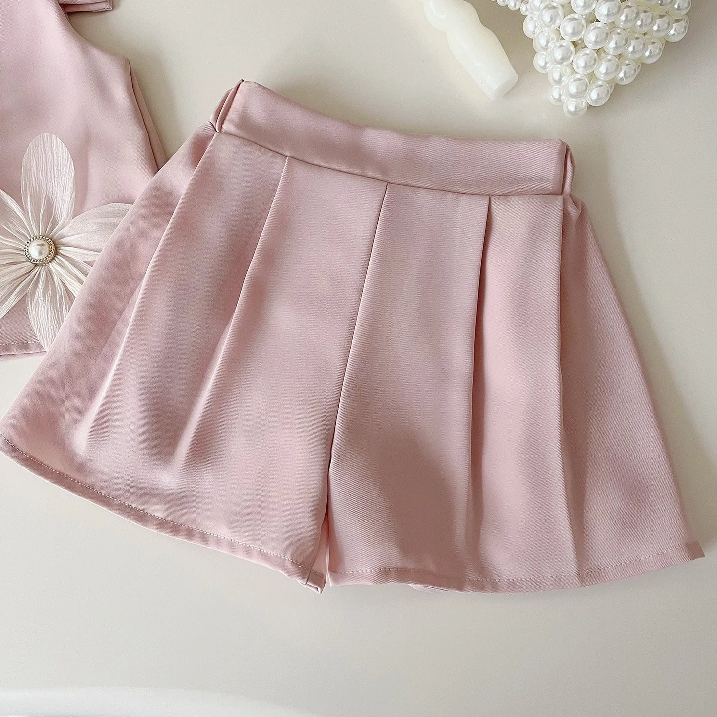 Girls' Summer Set – 2 Pieces with Little Flowers