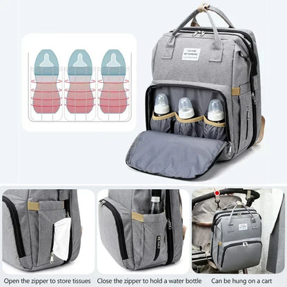 3-in-1 Maternity Backpack – Portable Crib & Changing Table