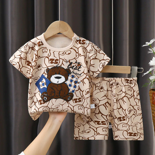 Children's Cotton Set – T-Shirt + Fun Shorts