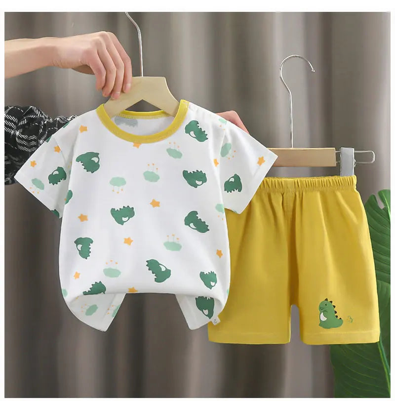 Children's Summer Set – Cotton T-Shirt + Shorts