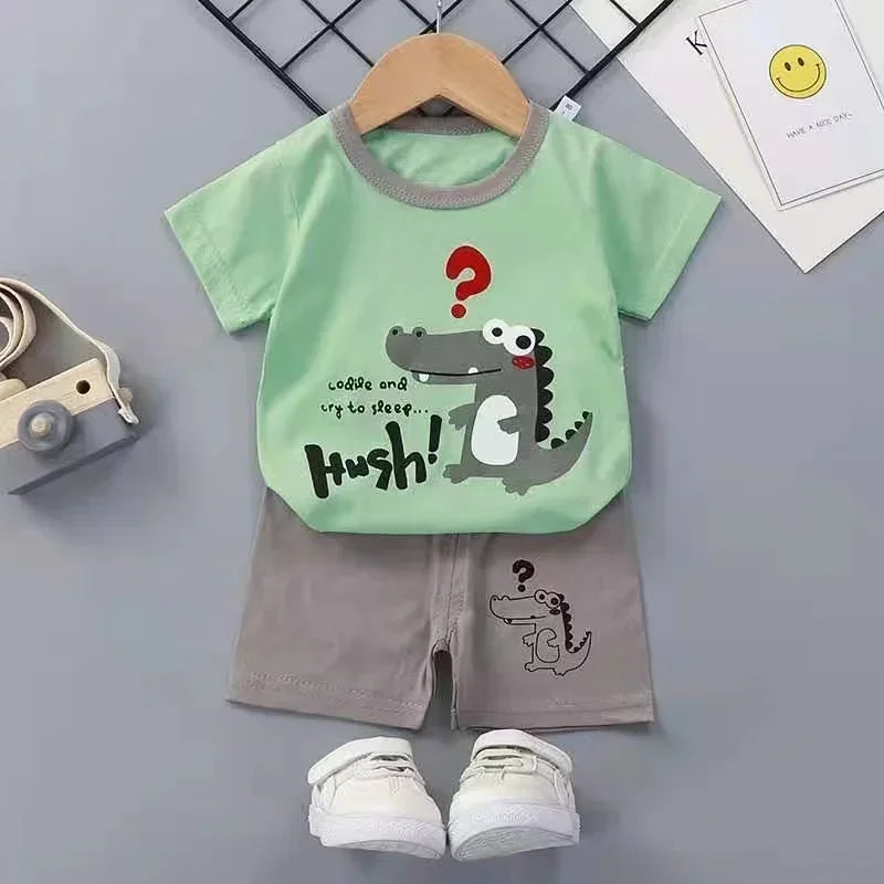 Children's Summer Set – Cotton T-Shirt + Shorts