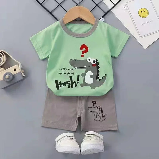Children's Summer Set – Cotton T-Shirt + Shorts