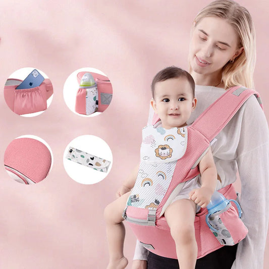 Ergonomic Baby Carrier – Hipseat Front & Back Backpack