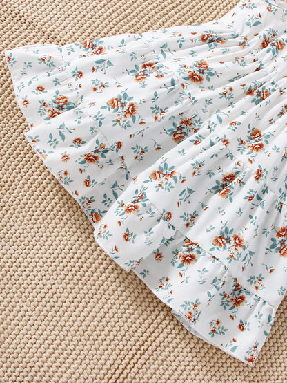 3-Piece Jeans & Floral Dress Set – Fashion Baby