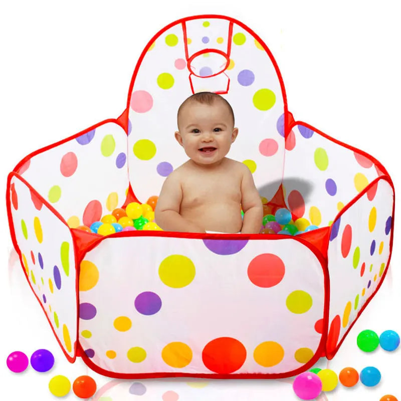 Magical Ocean Ball Pool with Basketball Hoop for Toddlers