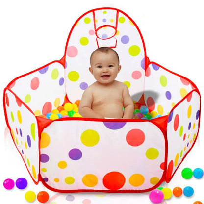 Magical Ocean Ball Pool with Basketball Hoop for Toddlers