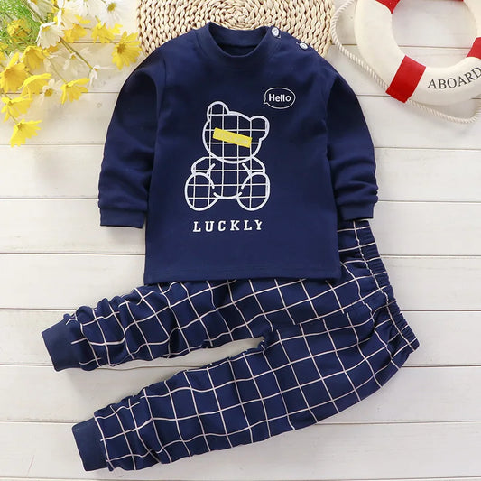 Children's Autumn Pajamas – Long Set for Boys/Girls