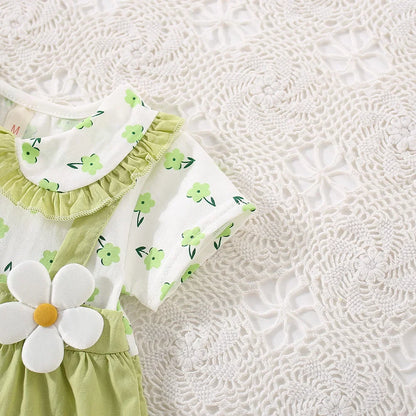 Summer Dress for Girls 0-3 Years Old – Floral Cotton
