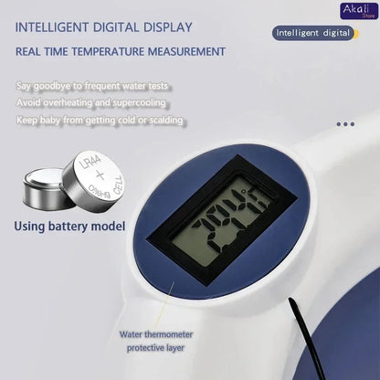 Foldable Baby Bath with Real-time Temperature Display
