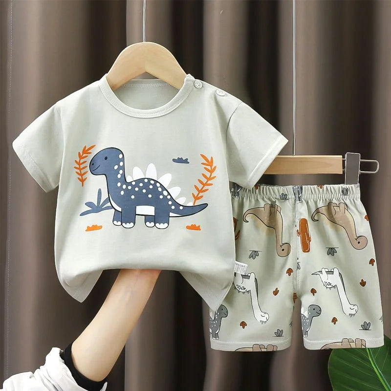 Children's Summer Set – Cotton T-Shirt + Shorts
