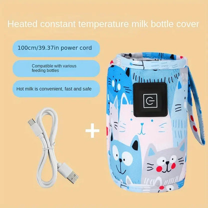 USB Milk Bottle Warmer - Portable & Insulated