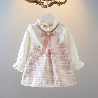 Baby Girl Dress 9M-3Y – Bow & Plaid