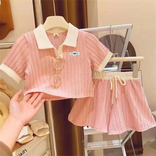 Girls Summer Set – T-Shirt + Casual Pants 2-10 Years