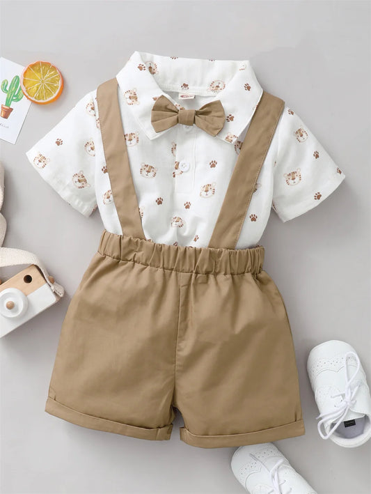 Baby Boy 2-Piece Set – Tiger & Bow 0-2 Years