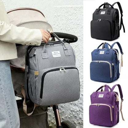 3-in-1 Maternity Backpack – Portable Crib & Changing Table