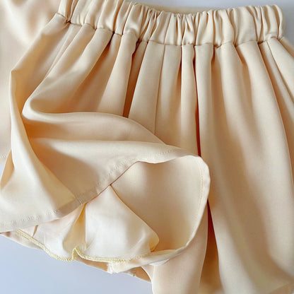 Girls' Summer Set – 2 Pieces with Little Flowers