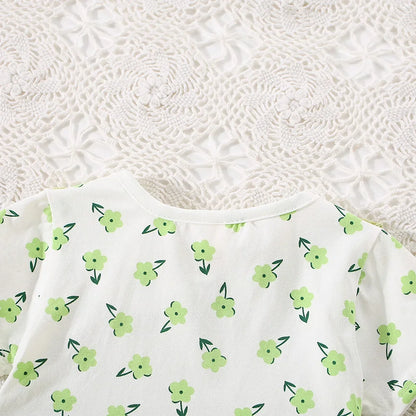Summer Dress for Girls 0-3 Years Old – Floral Cotton